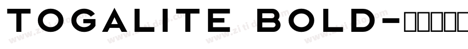 togalite bold字体转换